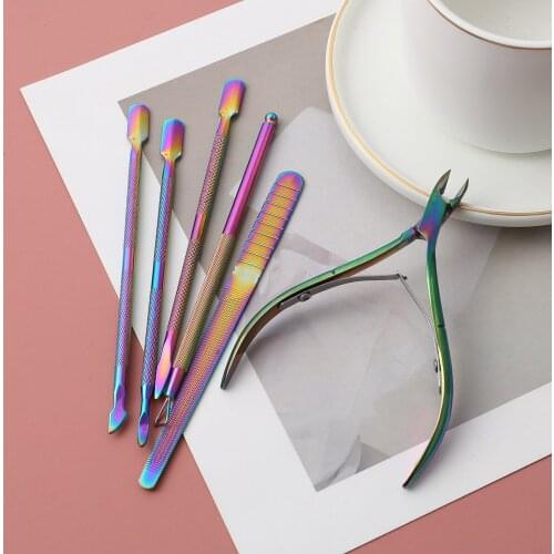 2021 new arrival 6pcs High Quality Professional Stainless Steel Toe Nail Nipper Cutter Clipper Ingrown Pedicure Cuticle Scissor