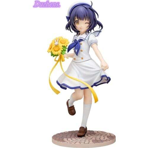 Original Japanes Anime Is the order a rabbit? Joga Maya Summer uniform PVC Action Figure Anime Figure Model Toys Doll Gift