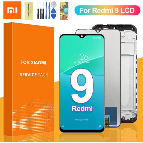 Original 6.53'' LCD For Xiaomi Redmi 9 LCD Display Touch Screen Digitizer Assembly With Frame For Xiaomi Redmi 9 LCD Screen