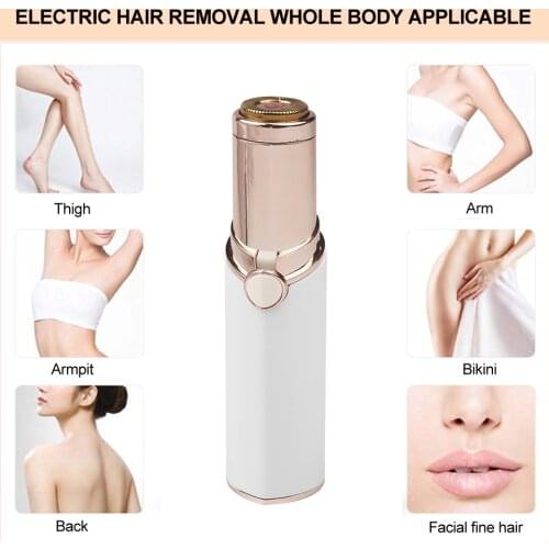 Portable Lipstick Brows Pen Eyebrow Trimmer Epilators Hair Remover Shaver Razor Painless Eyebrow Razor Epilator for Face Body