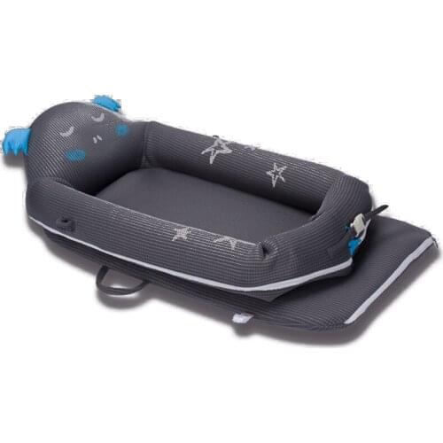 Crib middle bed portable newborn baby bionic bed sleeping safety coax sleeping artifact