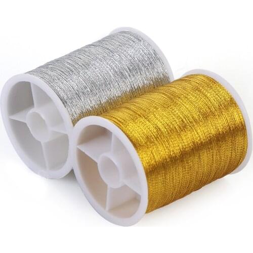 1 Roll 30/100M Durable Embroidery Thread Copper/Nylon Handmade DIY Crafts Cross Stitch Wire Sewing Machine Spool Threads Supplie