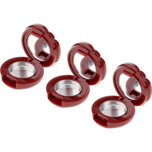 3Pcs Empty Makeup Palette Powder Eyeshadow Blush Lip Gloss DIY Case Container Holder