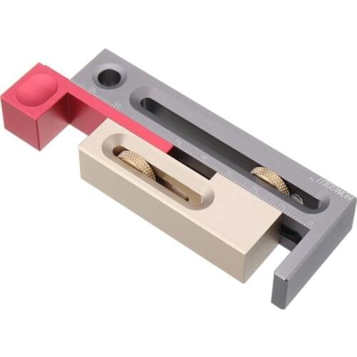 Table Saw Slot Adjuster Mortise and Tenon Tool Woodworking Movable Measuring Block Length Compensation Woodworking ToolsTP-0358