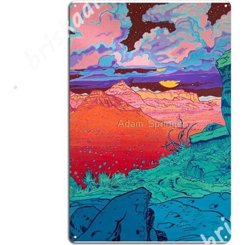 Pink Clouds Metal Signs pub Cave pub Retro Plaques Tin sign Posters