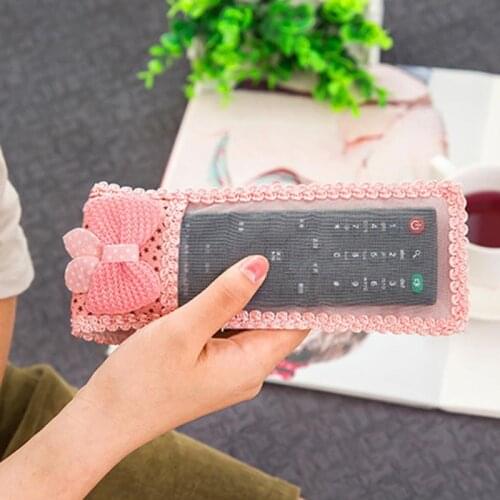 Rural Fabric And Lace Video Home TV Air Condition Remote Controller Protector Case Cover Waterproof Dust For Home Size S/M/L