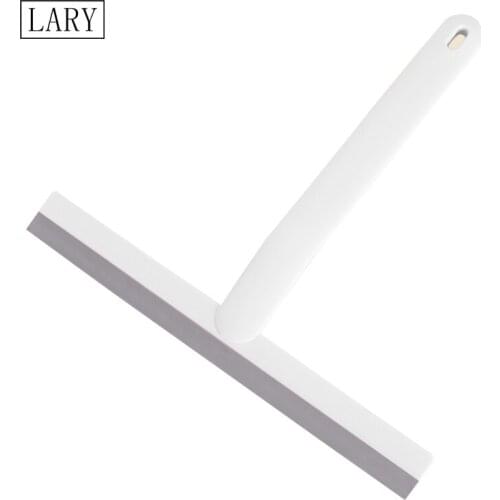 LARY Shower Squeegee Glass Wiper Scraper Silicone Bathroom Window Mirror Cleaning Wall Mounted