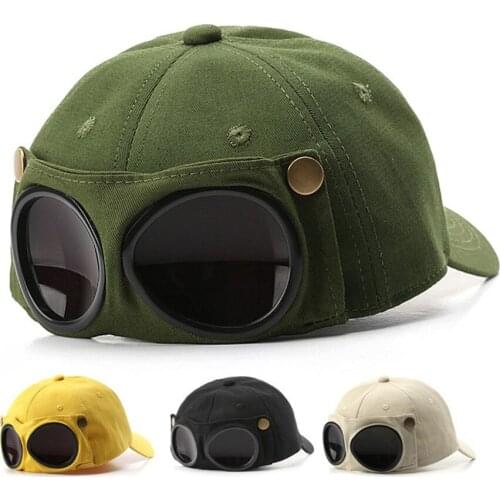 Aviator Hat Summer Personality Glasses Baseball Cap Female Unisex Sunglasses Cap Male Cap Baseballcap Boys Cap Outdoor Sport Hat