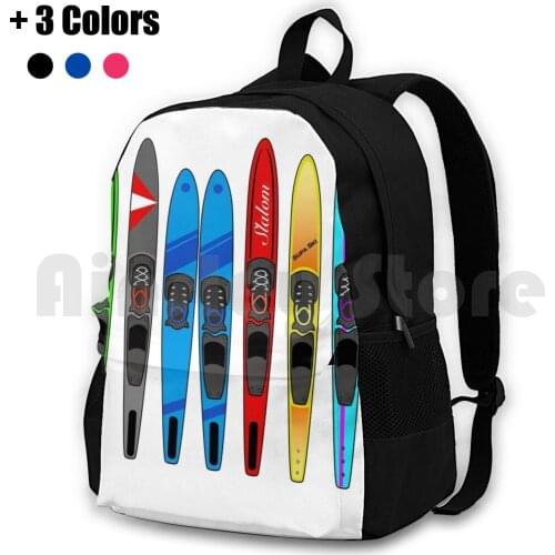 Rack Of Water Skis Outdoor Hiking Backpack Waterproof Camping Travel Wakeboarding Water Sports Waterskiing Wake Skate Kit Surf