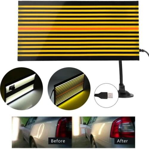 LED Line Board Light Dent Reflector Paintless Dent Repair Removal Tool Checking Reflector Line Board with LED Light and USB