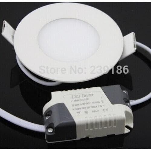 LED Downlight 4W 6W 9W 12W 15W Round Ultrathin SMD 2835 Power Driver Ceiling Panel Lights Cool/Natural/Warm White Dimmable