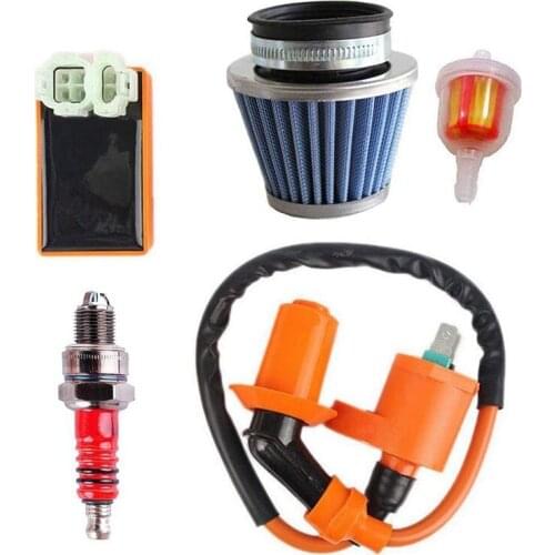 GY6 Coil Racing Air Filter CDI Ignition for 50cc 125cc 150cc 139qmb 152qmi 157qmj with Fuel Filter Engine Atv Mopeds Scooter Go