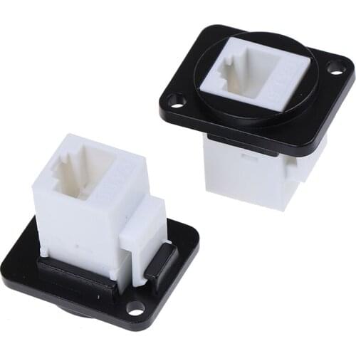 High Quality RJ45 Network Connector Metal Panel Socket D-type Zinc Alloy Mounting Cat6