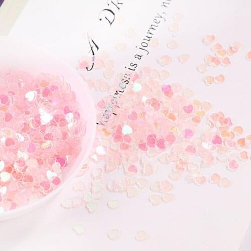 10g/Pack Various Shape Transparent Pink Color Nail Sequins for Nail Art Art Decorations Confetti Nail Star Sequins