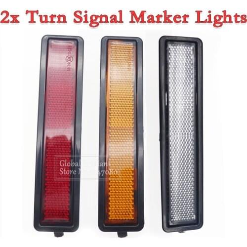 2pcs Car Rear Left Right Side Turn Signal Marker Light Lamp Lens Fit BMW E30 E32 E34 318i 318is 325es 325i 63 14 1 377 849