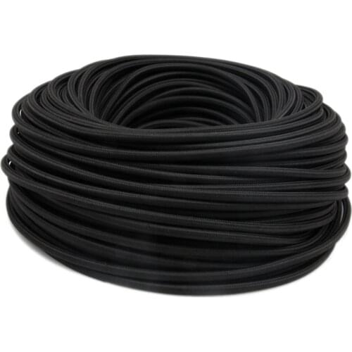 2 Core PVC Electrical Wire 18 AWG Textile Cord Flexible Vintage Fabric Cable For Light Cords