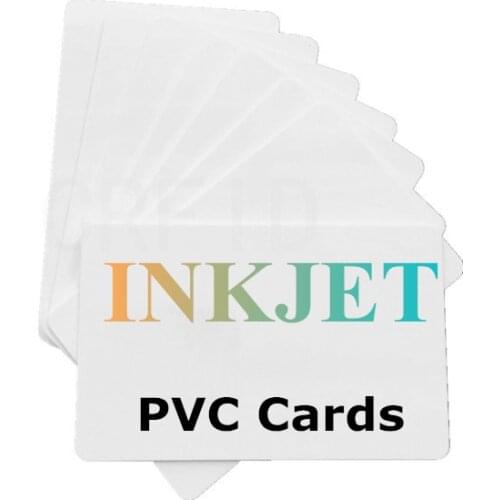 2300pcs Inkjet Printable PVC ID Cards Enhanced Ink Receptive Coating -Waterproof and Double Sided Printint Inkjet Blank PVC Card