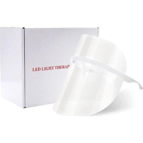 3 color Light Therapy Facial Mask Anti Acne Wrinkle Facial Machine Device Skin Rejuvenation Moisturizing LED Mask Beauty D0AB