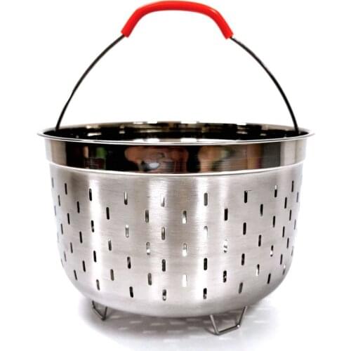 304 Stainless Steel Steam Basket Pressure Cooker Anti-scald Steamer Multi-Function Fruit Basket Kitchen Tool For Instant pot