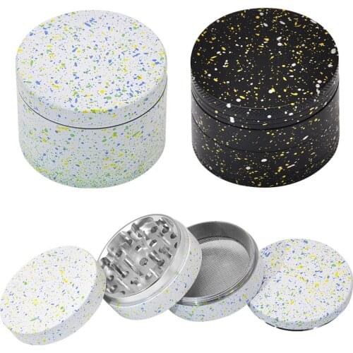 4 Layers Round Shape Men Grinder Portable Zinc Alloy Herb Tobacco Herb Spice Crusher Smoking Accessories Mill Grinder