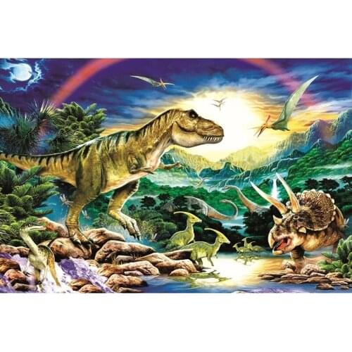 ARMYQZ 5D DIY Diamond Painting Animal Tyrannosaur 3D Embroidery Cross Stitch Mosaic Home Decor Crafts