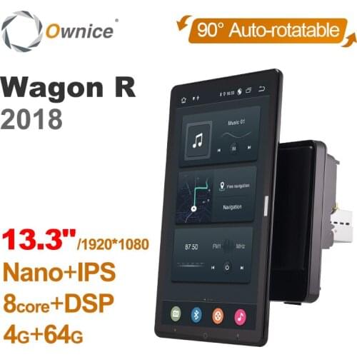 Android 10.0 Ownice Car Radio 1din for SUZUKI WAGON R 2018 Car Auto Audio Video System Unit HDMI 13.3 Inch 1920*1080 Nano