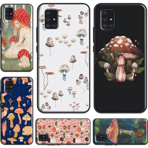 Mushroom Aesthetic Case For Samsung A52 A12 A32 A42 A72 A71 A51 A31 A11 A21S A20e A20S A40 A50 A70 A02S Cover