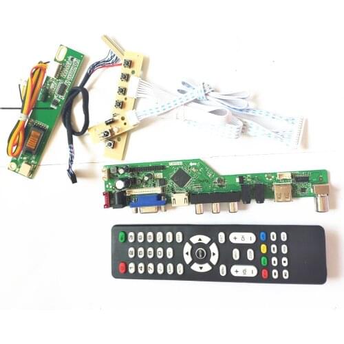 For N154C1-L01/L02/L03 T.V56 drive board LVDS 1CCFL 30Pin HDMI-Compatible VGA USB AV RF LCD monitor keyboard+Remote+Inverter