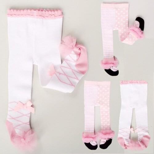 Cotton Stockings Warm Tights Girls Lace Princess Stockings Pantyhose Pants Trousers Tights Toddler Kids Baby cloth Tight