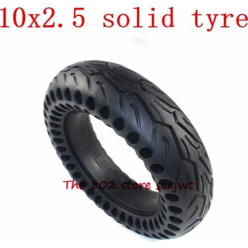 Good Quality 10x2.50 Honeycomb Solid Tyre 10*2.5 Non Inflation Tire Thickened Wheel Tyre for Electric Scooter Skate Board