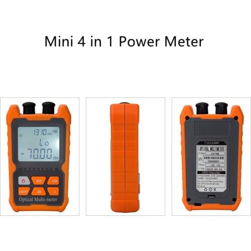 Multifunction Optical Power Meter Mini 4 in 1 Visual Fault Locator Network Cable Test optical fiber tester 5km 15km VFL