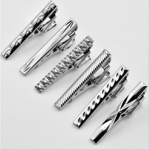 Fashion Men Party Decorations Jewelry Accessories 2019 Male Tie Clips Gifts for Men Neckwear Alloy Metal Neckcloth Tie Clip