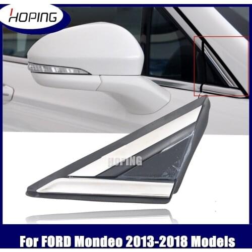 Hoping Front Window Glass Triangle Plate For Ford Mondeo 2013-2018 Side Mirror Corner Triangle Window Garnish Cover Panel