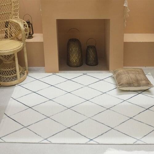 Nordic Geometric Carpets For Living Room National Morocco Simple Bedroom Carpet Home Area Table Coffee Mat Decoration Rugs Floor