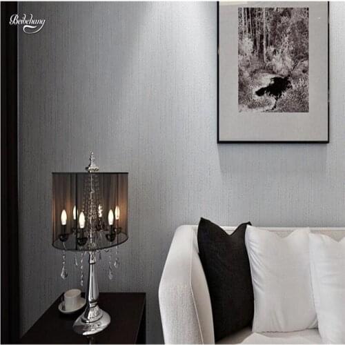 Beibehang Solid color non woven fabric wallpaper plain living room bedroom modern simple monochrome TV background wall obscure