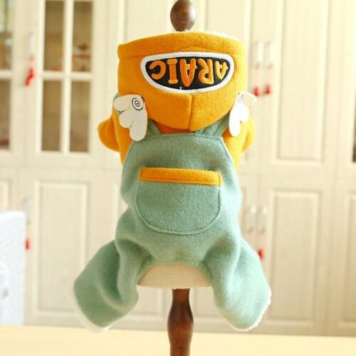 Pet Dog Clothes Winter Hoody Warm Jumpsuit Overalls Thicke Cat Clothing for Small dogs Four Legs Teddy Yorkie Puppy Jacket Coat