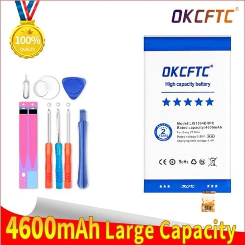 OKCFTC Original 4600mAh LIS1594ERPC Battery For SONY Xperia F5321 Z5C Z5 mini E5823 Z5 Compact Genuine C6 F3216 F3215 F3216Xc