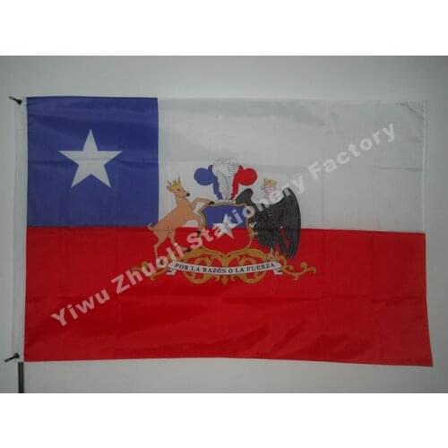 President Of Chile Flag 150X90cm (3x5FT) 120g 100D Polyester Double Stitched High Quality Banner Ensign Free Shipping