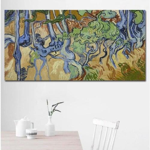 SELFLESSLY VINCENT VAN GOGH Roots and Tree Trunks print CANVAS WALL ART PRINT ON CANVAS OIL PAINTING no frame wall pictures home