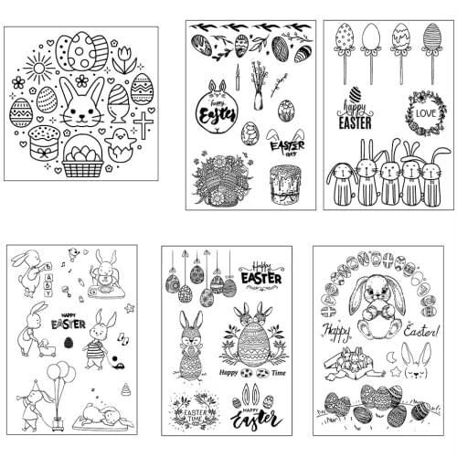 Happy Easter Clear Stamps NEW 2021 For DIY Scrapbooking/Album Card Make Decorative Rubber Stamp Craft