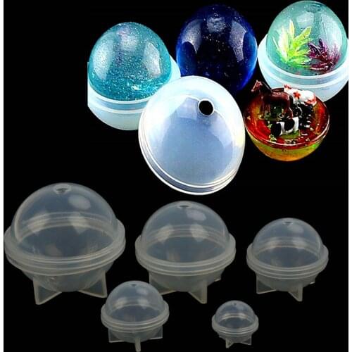 20/30/40/50/60mm Stereo Spherical Silicone Mold Jewelry Making DIY Balls Resin Decoration Crafts Resin Mold For Jewelry
