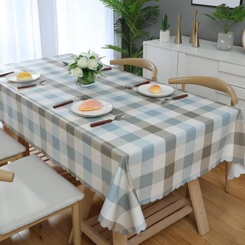 PVC tablecloth, waterproof and wash-free tablecloth, Nordic home coffee table, table mat, anti-scald and oil-proof tablecloth