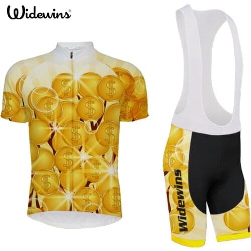 2017 Pro racing team Italia quality cycling wear ropa ciclismo GEL PAD cycling Jersey Golden Tree Summer short sleeve shirt 5426