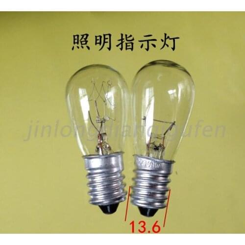 Indicator light bulb 110V24V8W15W25W machine tool lighting signal lamp E14 screw small bulb