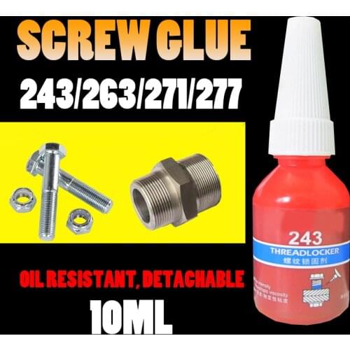 10ml Screw Glue Thread Locking Agent High Strength Anti-Loose Metal Seal Anaerobic Glue Oil Resistance Fast Curing Glue