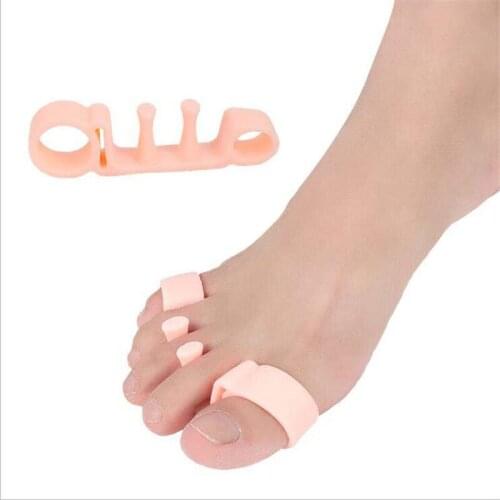 1Pair Toe Separators Bunion Elastic Corrector Straighteners Toe Spacers Bunion Relief To Bunion Hallux Valgus Foot