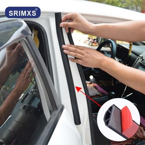 2PS Universal Car Door Rubber Seal Strip Epdm Sound Insulation Seals For B Pillar Central Protection Auto Door Sealant For Cars