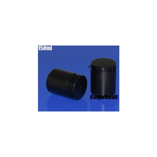 300pcs/lot Capacity 150ml Plastic PE Black bottle with Tear Cap for Capsule Powder Medicine Candies Food Packaging