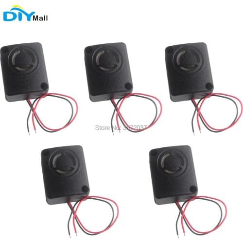5pcs/lot DIYmall 12V DC Black Mini Piezo Alarm 110dB Insurance Safes Anti-theft Alarm High-Decibel Buzzer for Car
