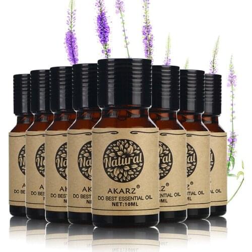 AKARZ Value Meals Oregano Neroli Myrrh Geranium Frankincense Ylang Ylang Helichrysum Eucalyptus Essential Oils 10ml*8